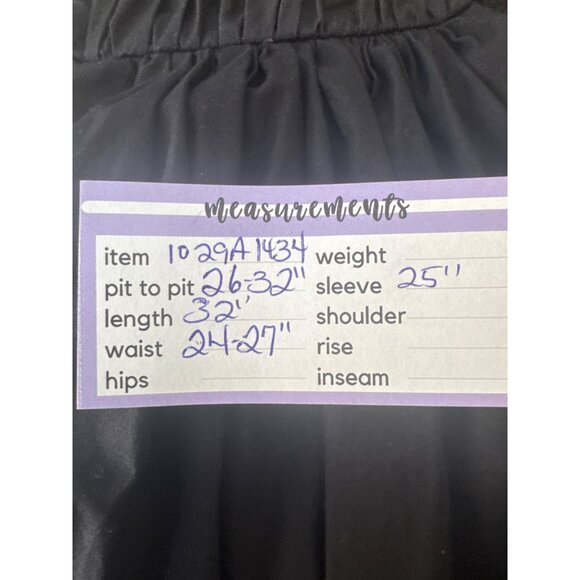 ZARA Small Black Puff Sleeve Cotton & Polyester Balloon Hemline Elastic Waist - Picture 14 of 15